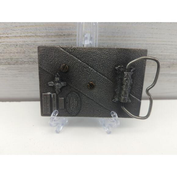 VINTAGE 30-06 SPRINGFIELD RIFLE BULLET CASING‎ BERGAMOT BELT BUCKLE - Picture 6 of 7